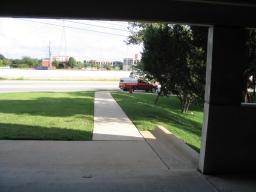 Start of sidewalk
