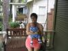 On the porch-swing